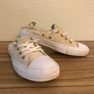 Converse Chuck Taylor Slip On Shoreline 562120C Ivory Casual Shoes Size 6.5